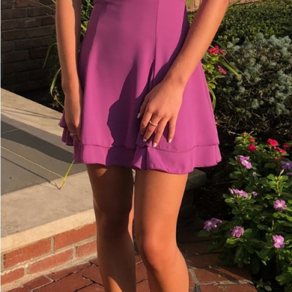 Vibrant Purple Skater Dress
